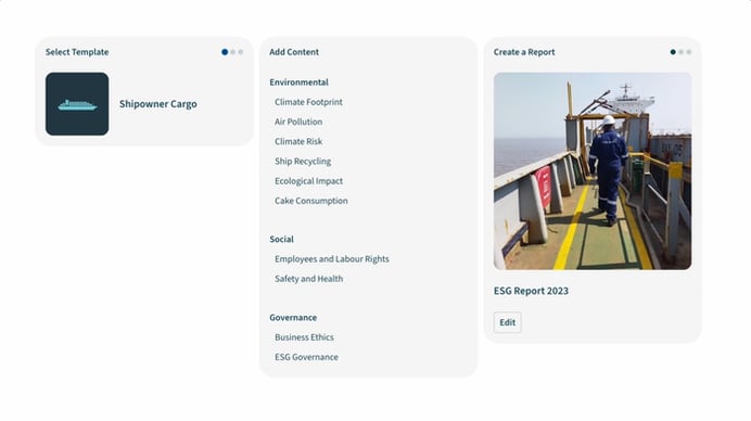 Image showing a simplified visual of a workflow for our ESG software. Explore the benefits of our solution at esg.metizoft.com or book a meeting with one of our experts for a full demo.